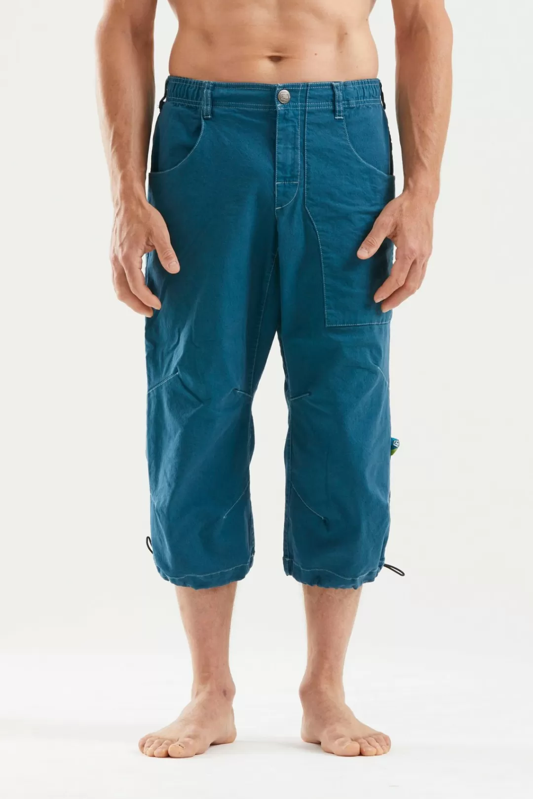 E9 Kurze Hose | Fuoco Flax 3/4 Deep-Bue