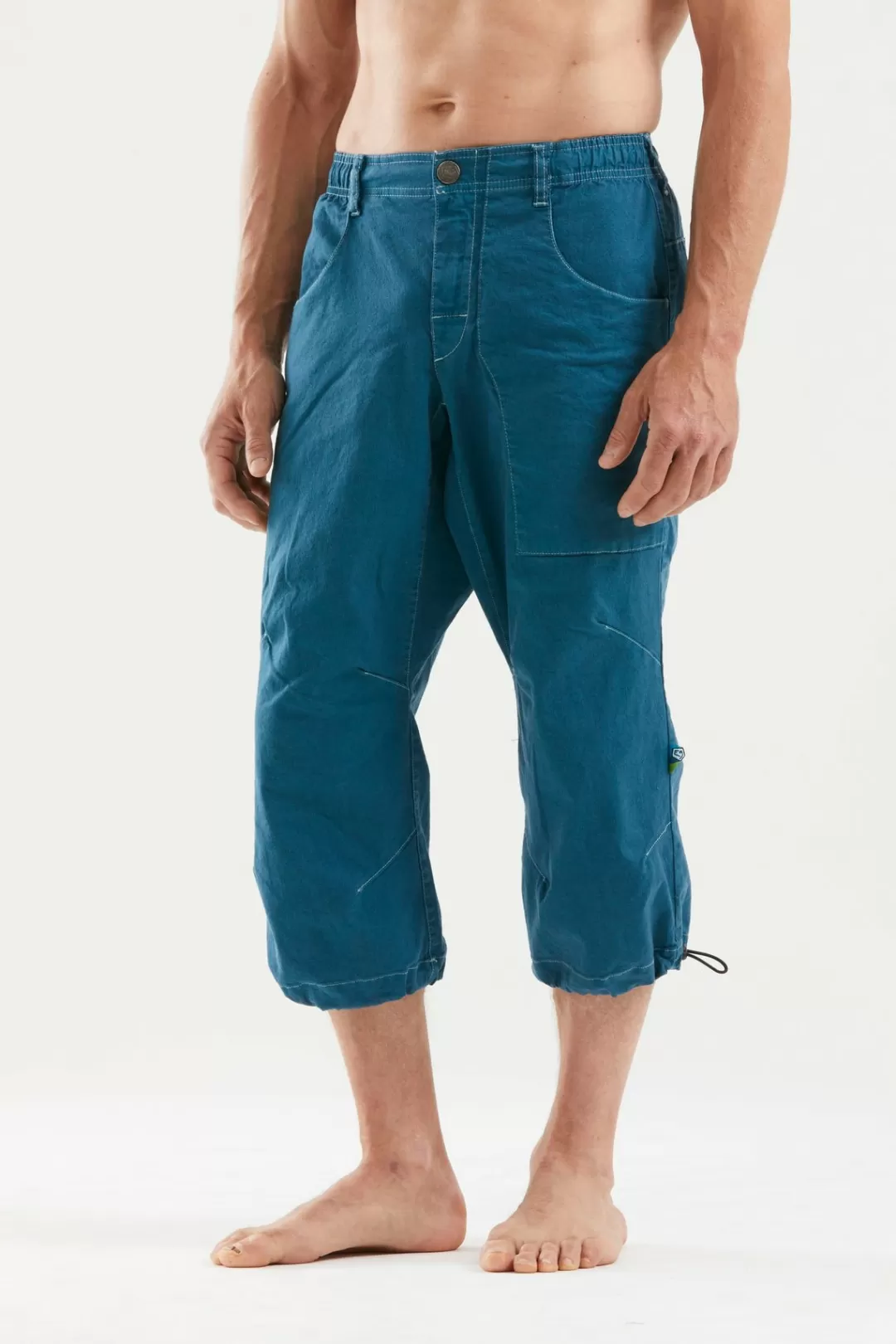 E9 Kurze Hose | Fuoco Flax 3/4 Deep-Bue