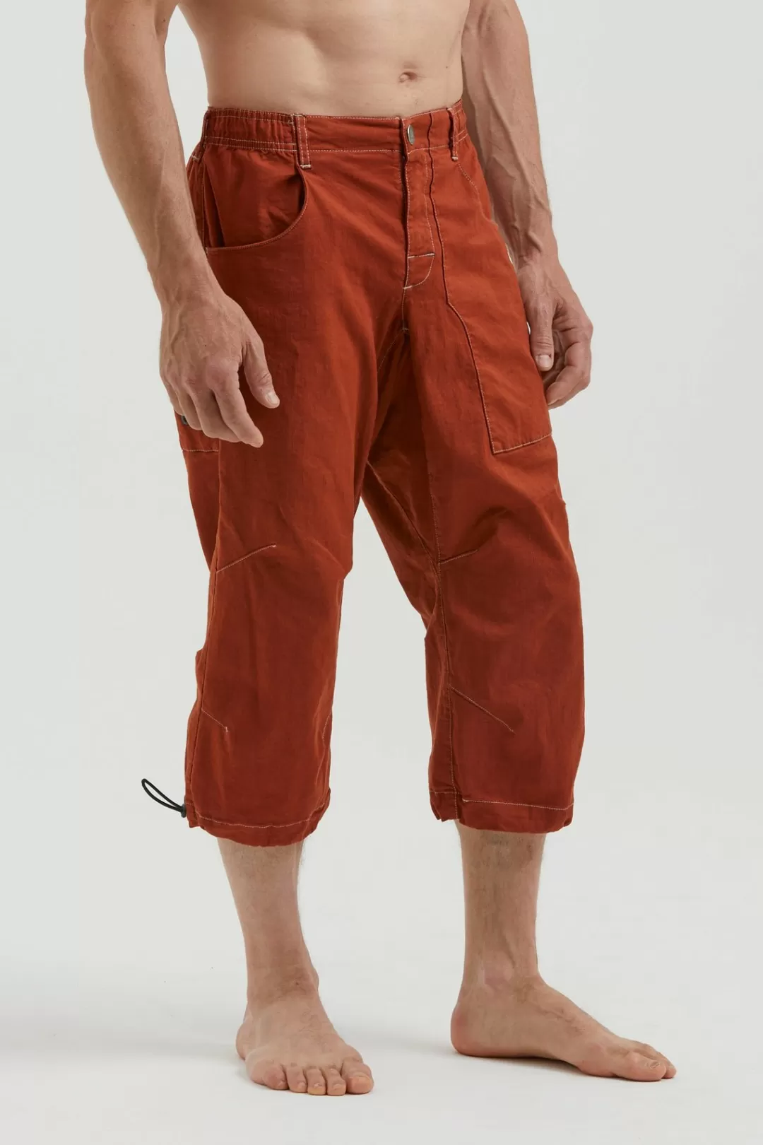 E9 Kurze Hose | Fuoco Flax 3/4 Red-Clay